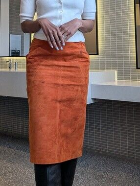 Moda Dionisii Pellizzari Suede Skirt